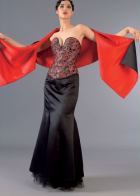 SB1 Satin-Stola Bolero, beidseit. tragbar